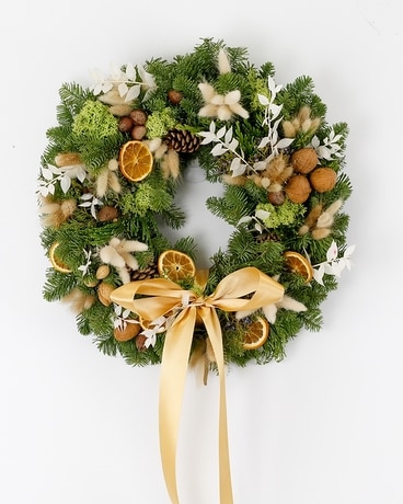 Nutcracker Suite Wreath Flower Arrangement