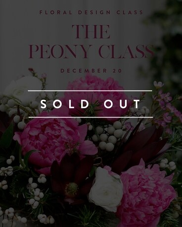 THE PEONY CLASS // 12.20 Flower Arrangement