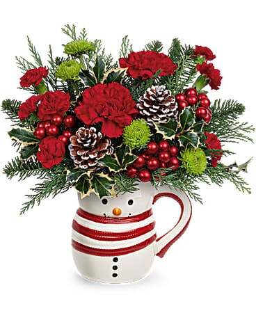 Send A Hug Sweet Frosty Bouquet Flower Arrangement