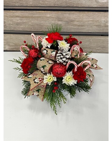 Jolly Gnome Centerpiece Flower Arrangement