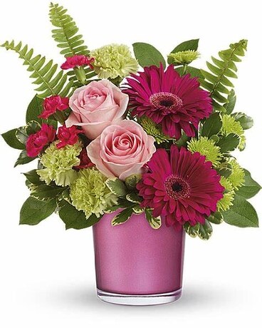 Regal Pink Ruby Flower Arrangement