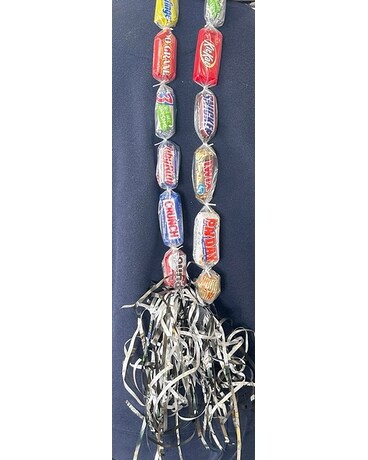 Candy Bar Leis Flower Arrangement