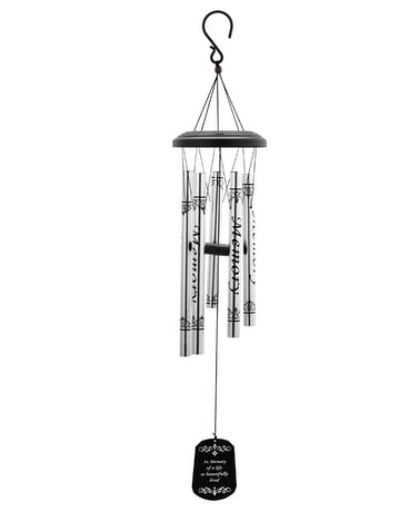 In Memory of a Life Lived Windchime Flower Arrangement