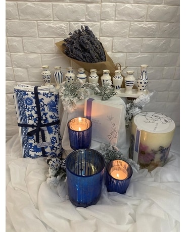 Blue Glow Gift Basket