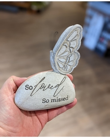 In-store cherished memories and angel statues Flower Arrangement