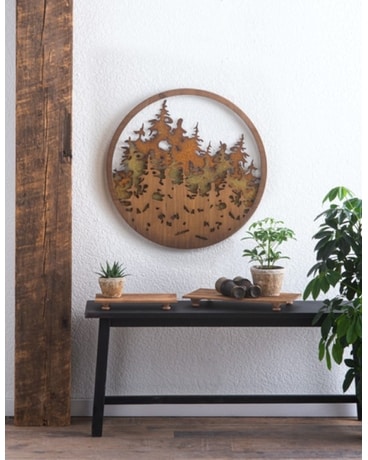 Round Layered Forest Wall Décor Gifts