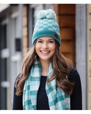 Ladies Buffalo Plaid Beanie Gifts