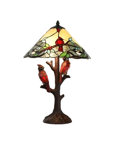 Remi Multicolor Triple-Lit Cardinal Lamp Gifts