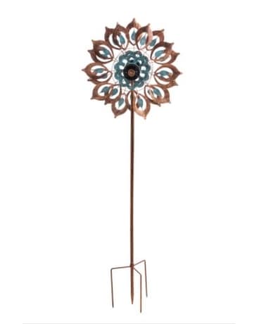 Solar Wind Spinner, Copper and Verdigris Bloom Gifts