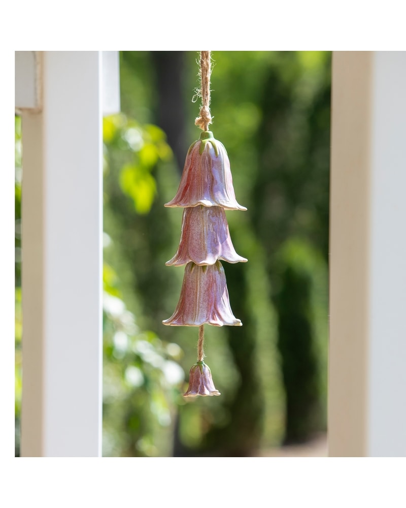 Pink Ceramic Garden Bell in Renton WA - Cugini Florists & Fine Gifts