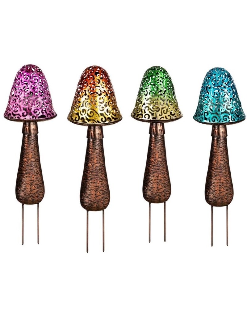 Solar Mushroom Garden Stake in Renton WA - Cugini Florists & Fine