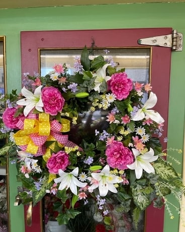 Grapevine Spring wreath Flower Arrangement