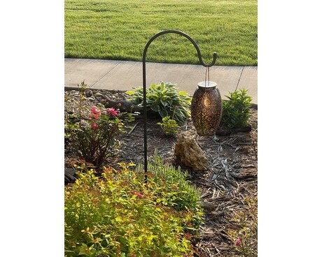 Solar light on Garden State Flower Arrangement