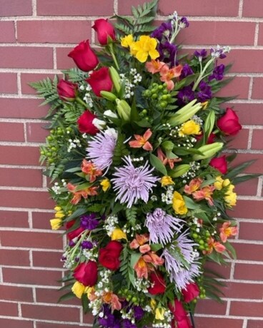 Spray on Easel Summer Variety Flower Arrangement