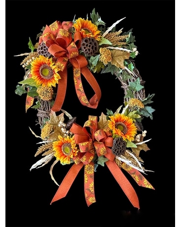 Grapevine fall wreath Flower Arrangement