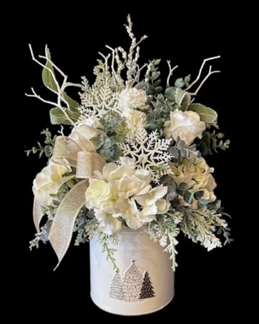 Silk Christmas Centerpiece Flower Arrangement