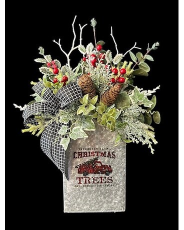 Christmas Silk Centerpiece Flower Arrangement
