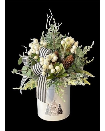 Christmas Silk Centerpiece Flower Arrangement