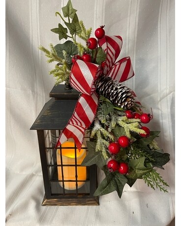 Lantern Flower Arrangement