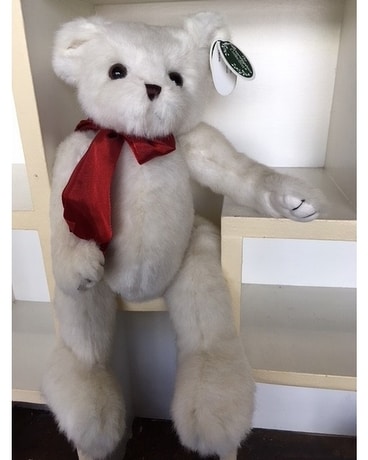 Mr. White Bearington Bear Flower Arrangement