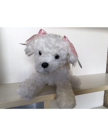 Puppy Bearington Bear Flower Arrangement