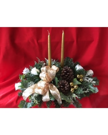 Christmas Centerpiece Flower Arrangement