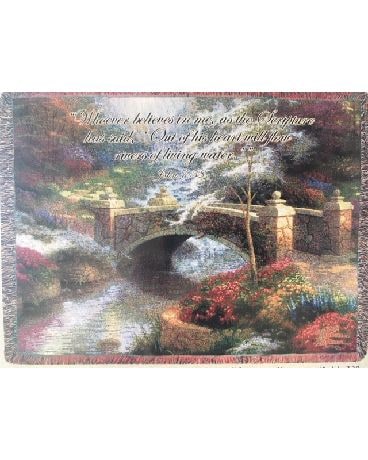 Afghan Throws Flower Arrangement