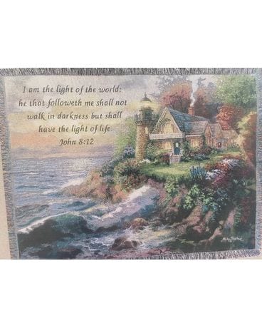 Lighthouse Afghan Flower Arrangement