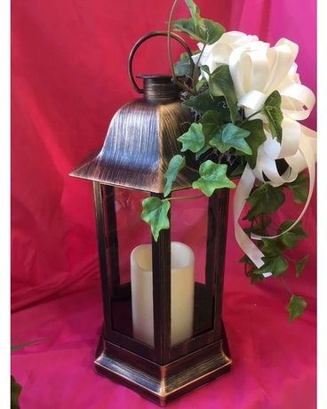 Lantern Flower Arrangement