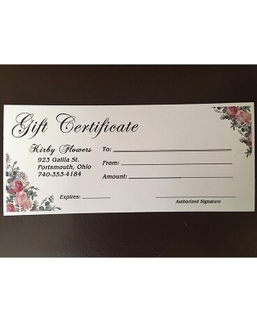 Gift Certificate Gifts