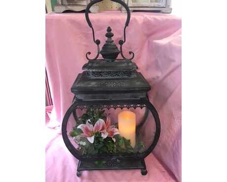 Silk Flowers and Ivy Flower Arrangement