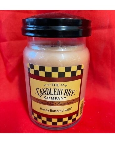Candleberry Candle Honey Buttered Rolls Flower Arrangement