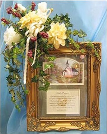 Framed Picture Flower Arrangement