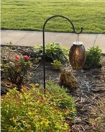 Solar light on Garden State Flower Arrangement