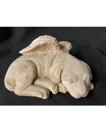 Dog Stone Flower Arrangement