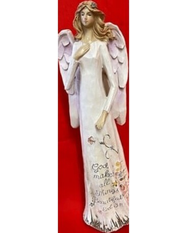 Resin Angel Flower Arrangement