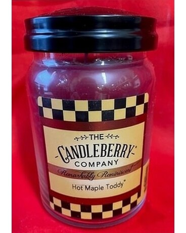 Candleberry Candle Hot Maple Toddy Flower Arrangement