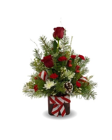 Here Comes Santa Bouquet Flower Arrangement