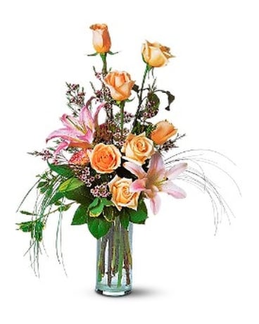 Rose and Lily Splendor Flower Arrangement