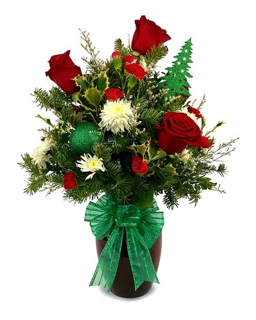 Holly Jolly Flower Arrangement