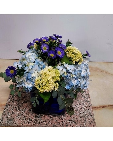MISTY BLUE Flower Arrangement