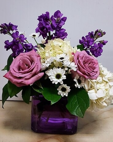 PURPLE PASSION Flower Arrangement